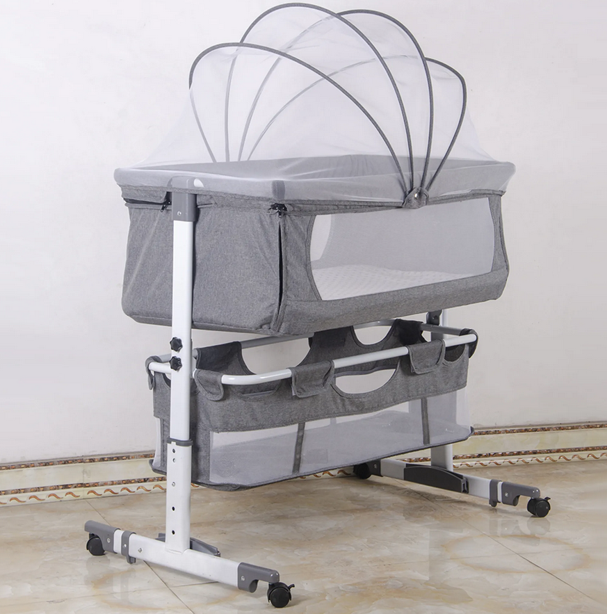 👶 WYCTIN Babywiege/Stubenwagen grau