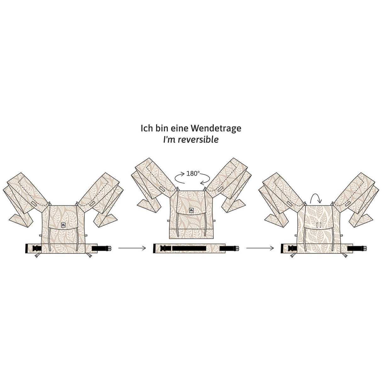 👶 LIMAS Babytrage „Valerie“ mit Leinen