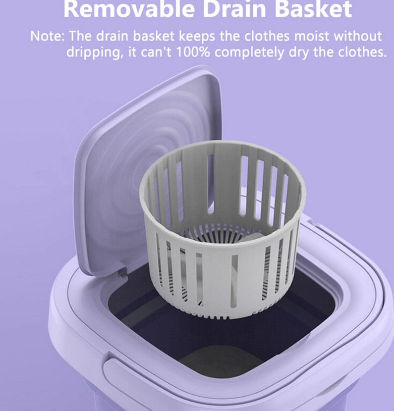 🧺 Faltbare Mini-Waschmaschine 8 L