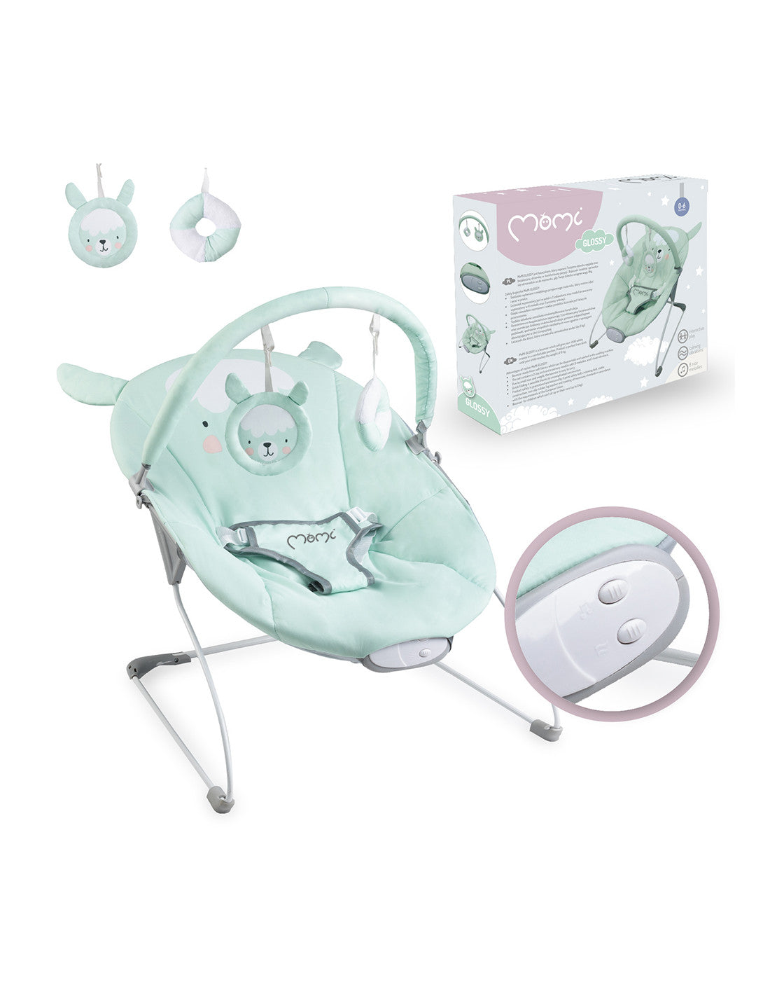 👶 MoMi GLOSSY Babyliege MINZE - B-Ware!