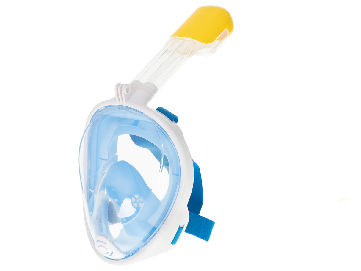 AGA Vollgesichts-Schnorchelmaske – Blau, Größe S/M