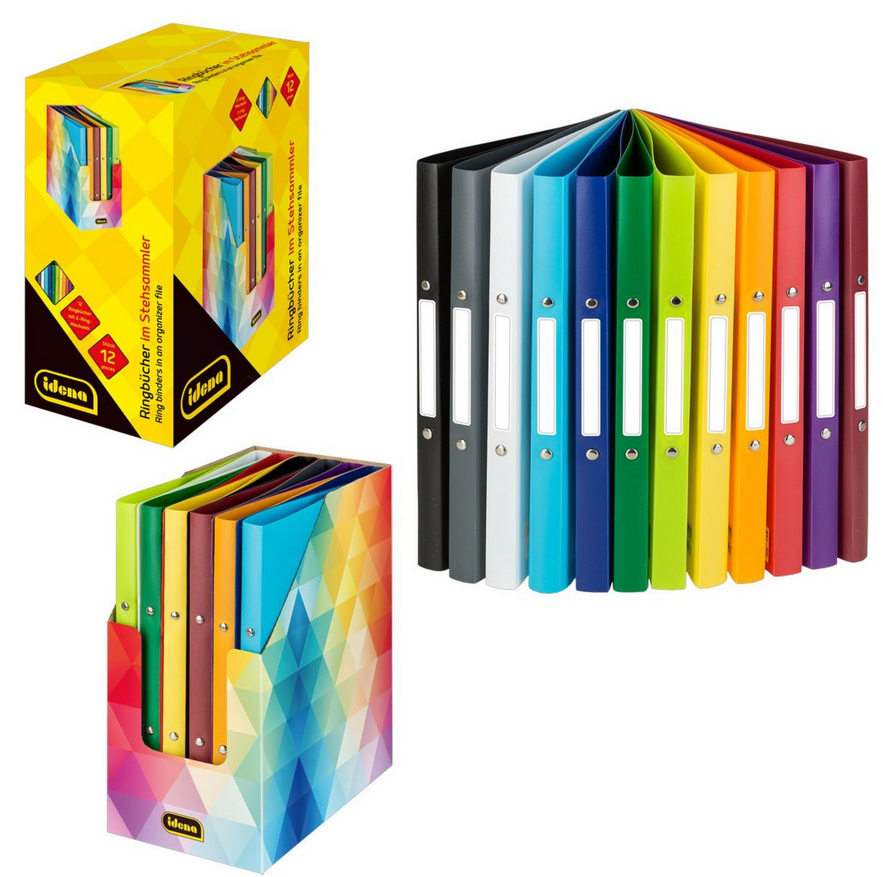 📚 Idena Ringbuch-Display A4 (12 Stück) – B-Ware!