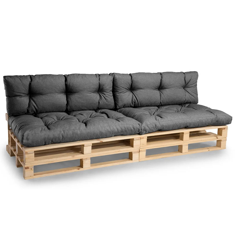 🪑 GuteKissen Palettenkissen-Set (120x40cm, 120x80cm)