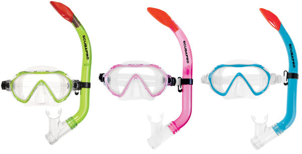 🐠 Scubapro SPIDER COMBO – Kinderschnorchelset (Grün) 24.301.030 NEU