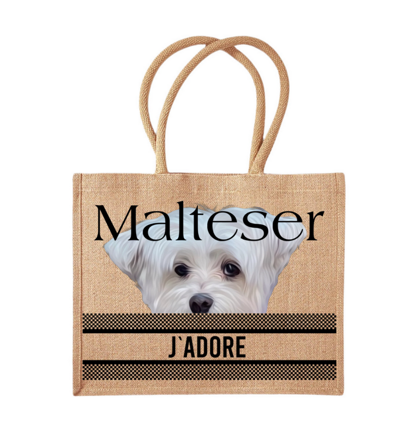 👜 COCO + LOUIS Jute Shopper „Malteser“