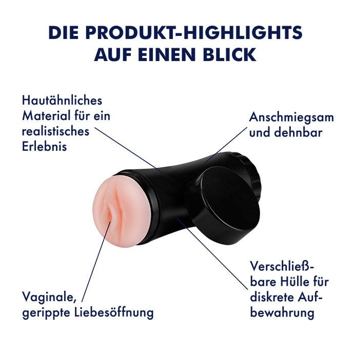 EIS Vagina-Unterdruckmasturbator – 16,5 cm, variabler Unterdruck