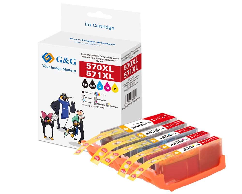 🖨️ G&G Druckerpatronen 5er-Set