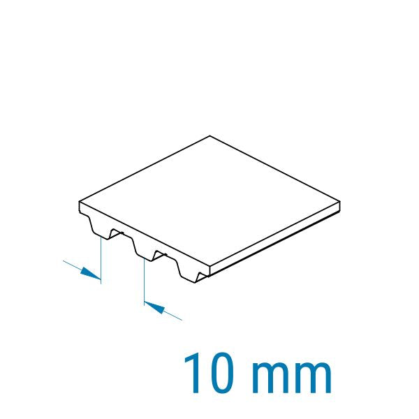 Zahnriemen 370-T10-40 – PU-Zahnriemen geschlossen, 370 mm Länge, Profil T10
