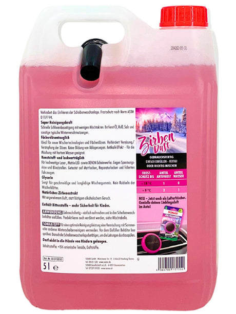 🧊 Sonax AntiFrost + KlarSicht Zirbe – 5 L