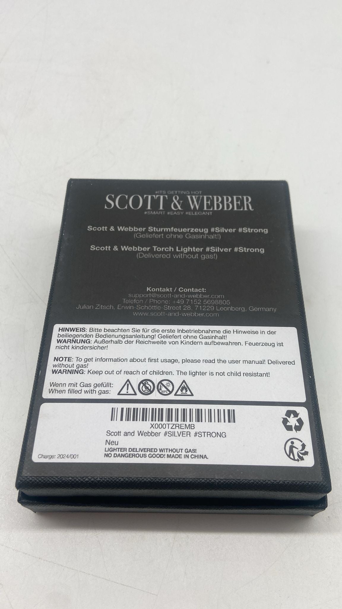 Scott & Webber – Sturmfeuerzeug (4-Flammen) - B-Ware