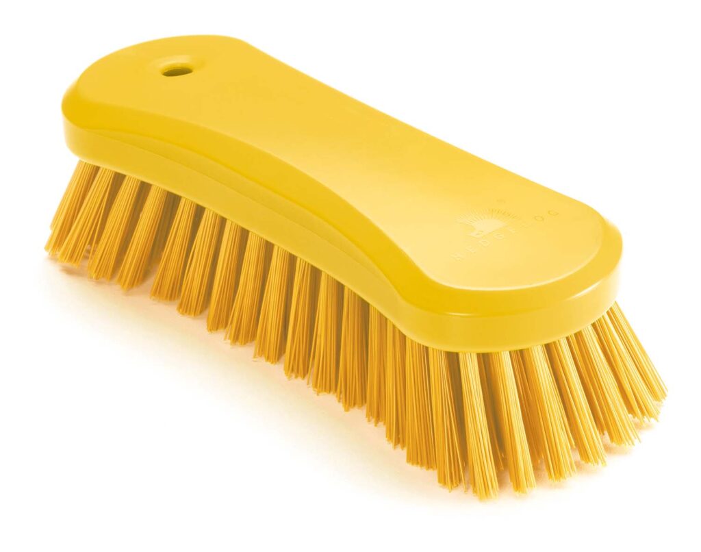 🧹 Hedgehog Extra große Schrubbürste – Gelb, neu