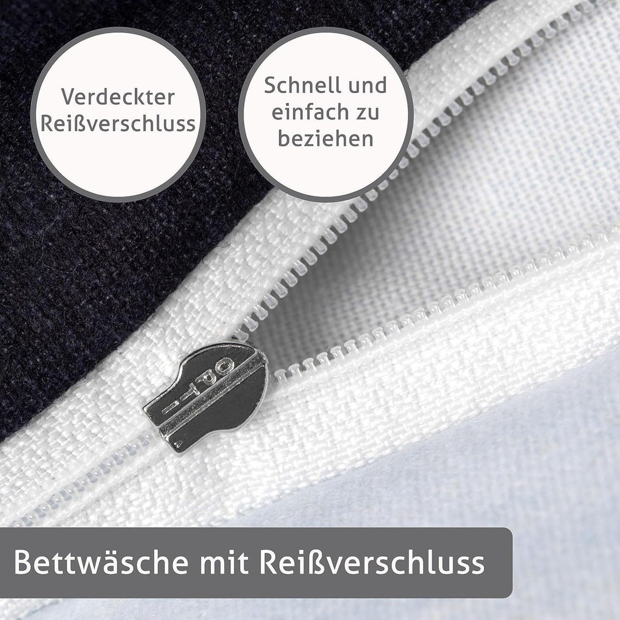 🛏️ Linkhoff Fein-Biber Bettwäsche 135x200 cm – 2-teilig