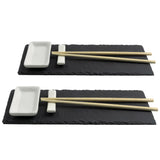 🌟 Schieferset Lemon Grass – Schiefer Sushi Set 🌟