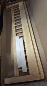 Bellabino Yuna Bettschutzgitter – 37 × 115 × 33 cm, natur, Kiefer massiv