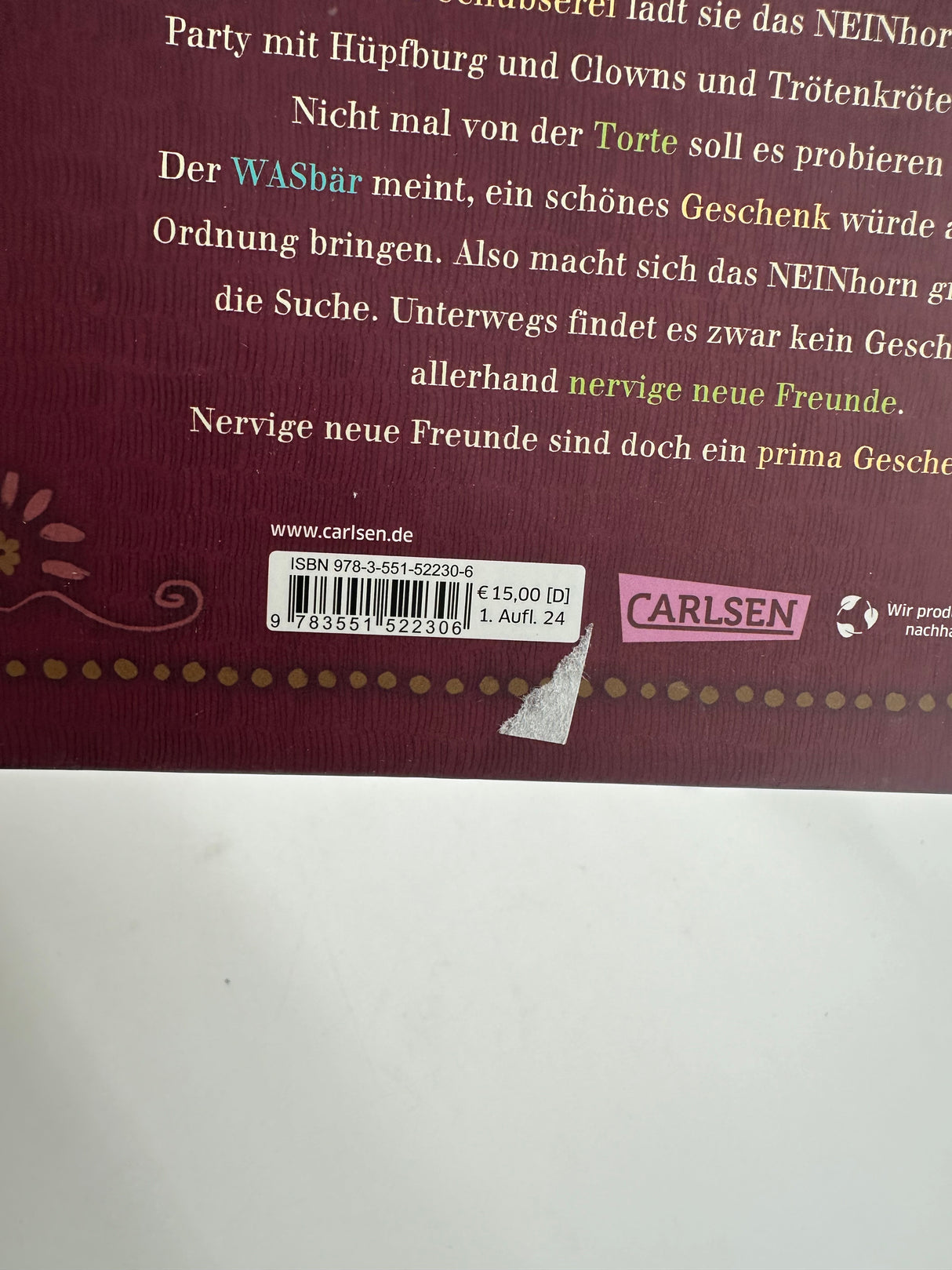 🦄 Das NEINhorn und der Geburtstag