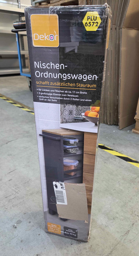 Dekor Nischenordnungswagen – Grau, 50 × 15 × 79 cm (B-Ware)