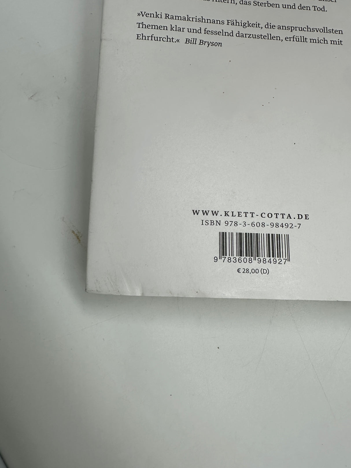🎓 Warum wir sterben: Die neue Wissenschaft des Alterns und die Suche nach dem ewigen Leben (Venki Ramakrishnan)