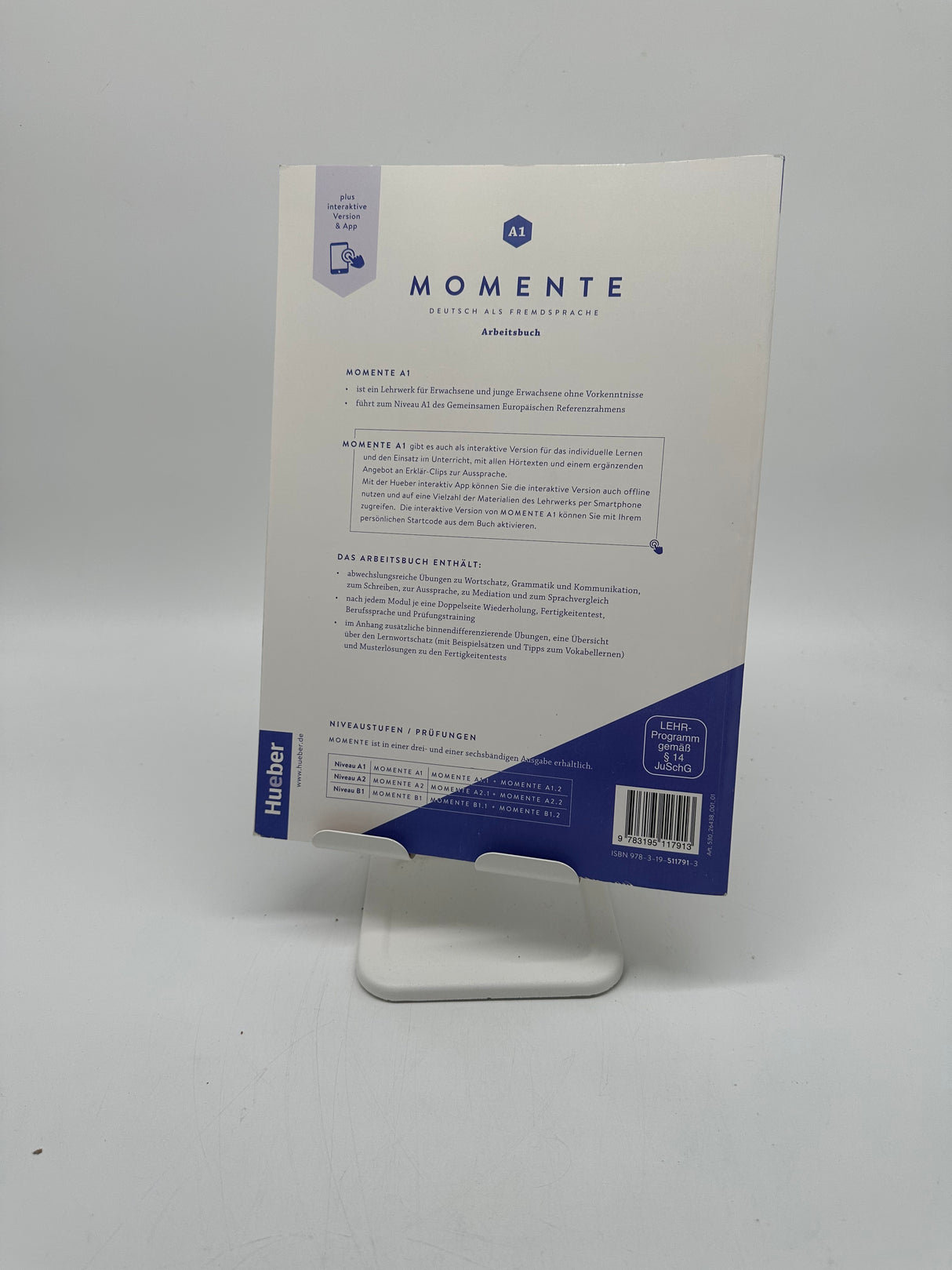 🇩🇪 Momente A1 – Arbeitsbuch plus interaktive Version (Hueber)