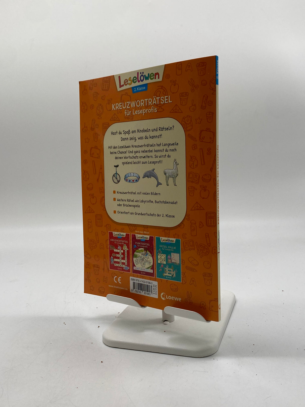 ✍️ Leselöwen Kreuzworträtsel für Leseprofis – 2. Klasse (Orange)