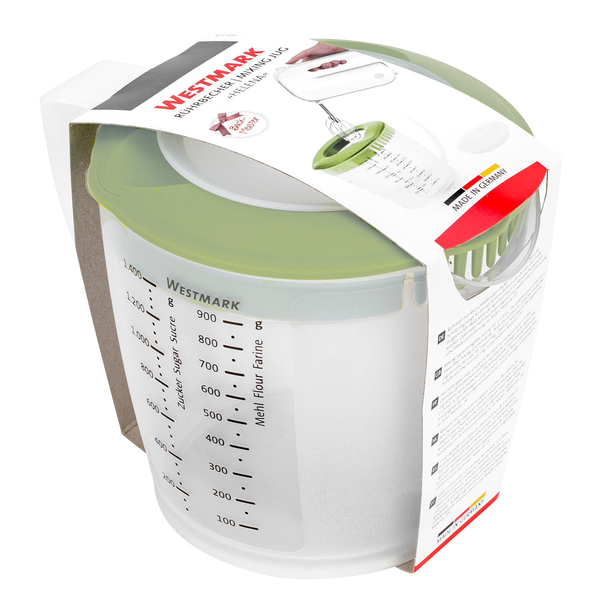 🥣 Westmark Rührbecher 1,4L – Helena Messbecher mit Deckel mint - neu