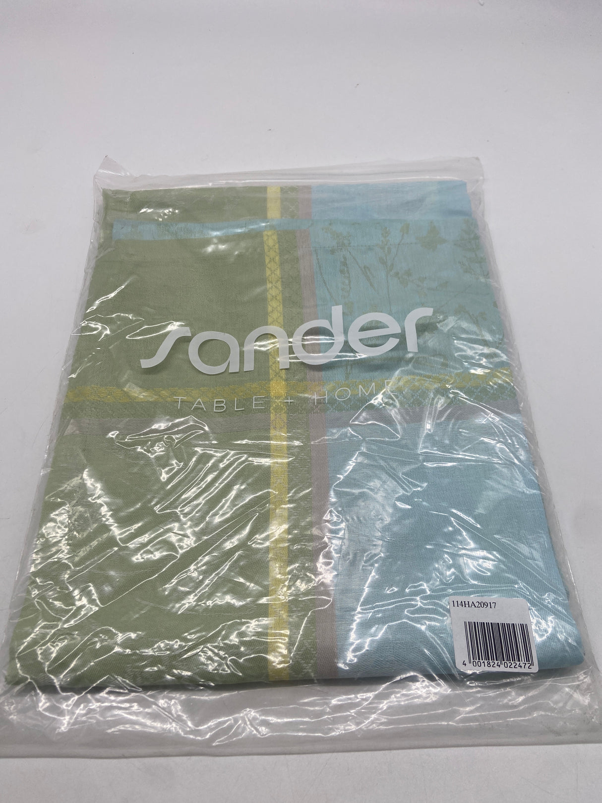 🌸 Sander Frühlingshafte Halbleinen-Tischdecke 100x100 cm