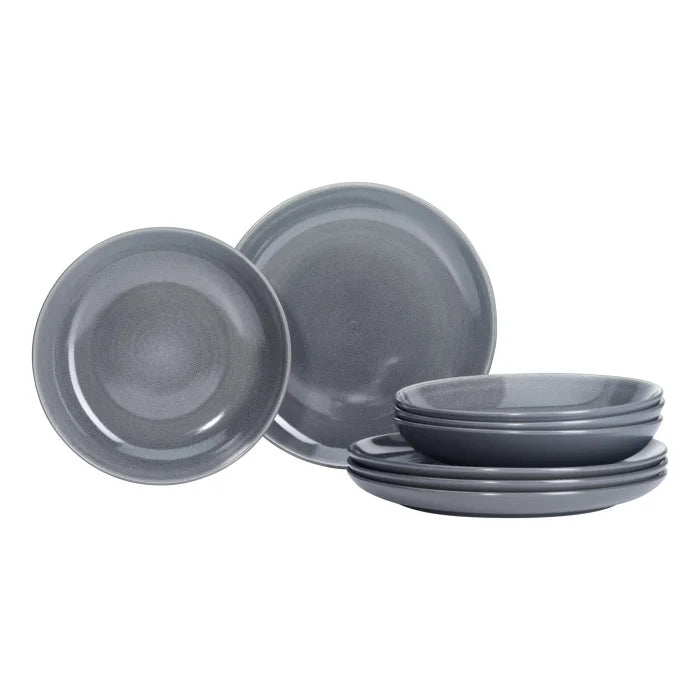 🍽️ Ritzenhoff & Breker Toledo Speiseset 8-tlg. – Grau, Steinzeug, neu