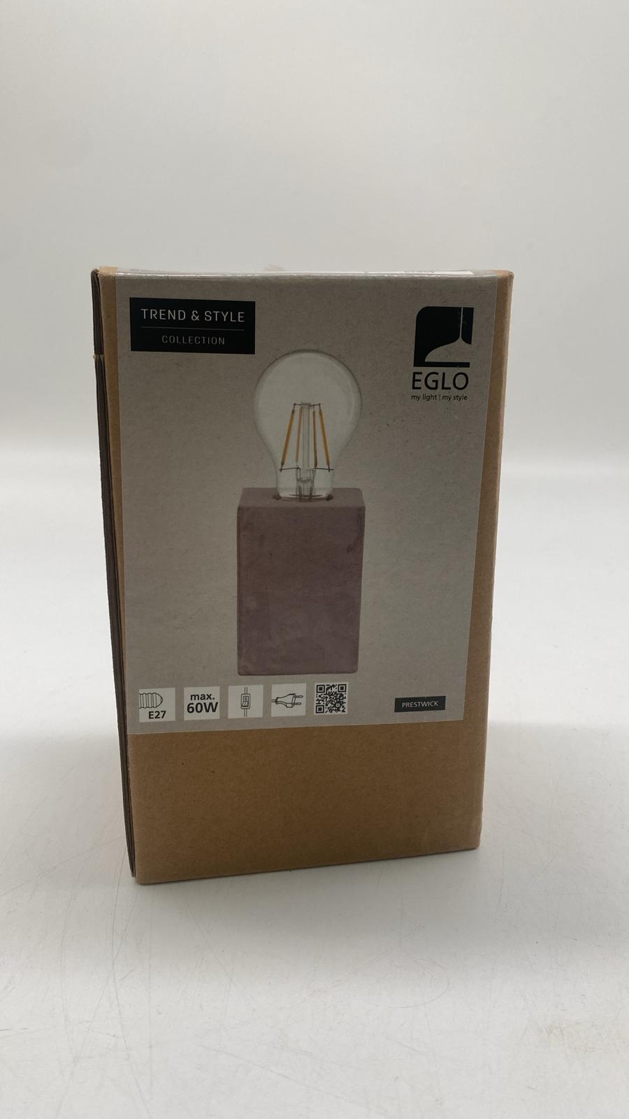 💡 Eglo Prestwick Tischleuchte – Betonoptik, E27 - B-Ware