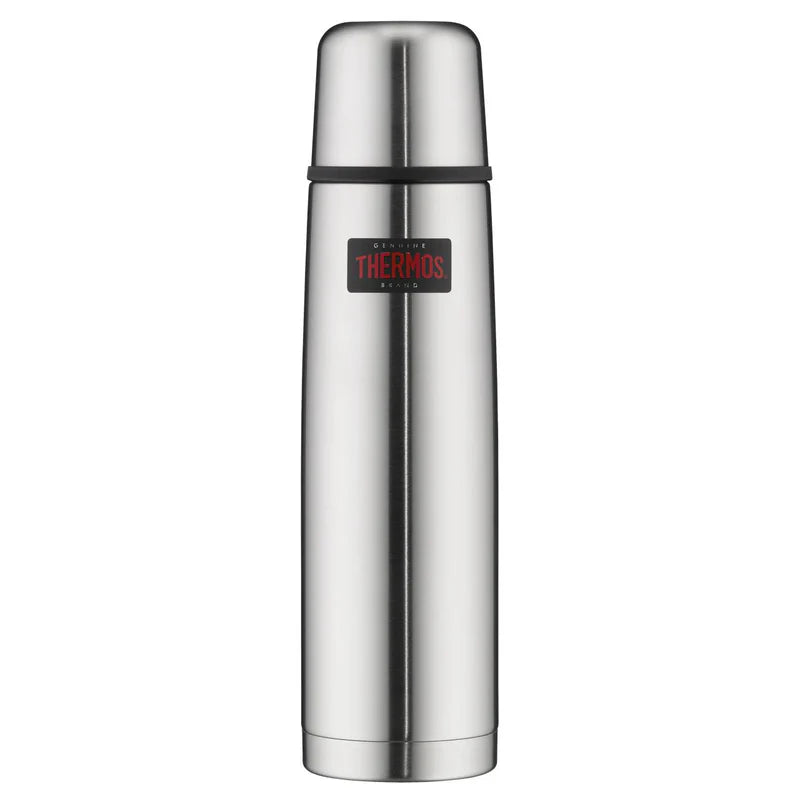 🥤 LIGHT & COMPACT Isolierflasche 1,0 L – 24h heiß/kalt, mit Trinkbecher - B-Ware