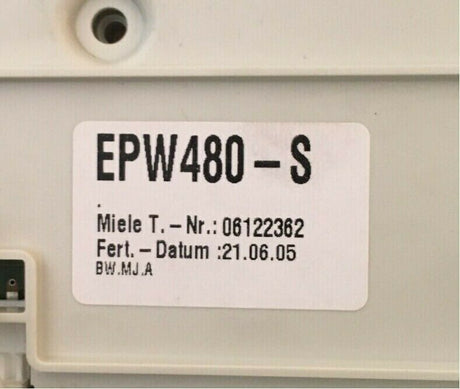 Miele Steuerung Elektronik T4367 EPW480-S