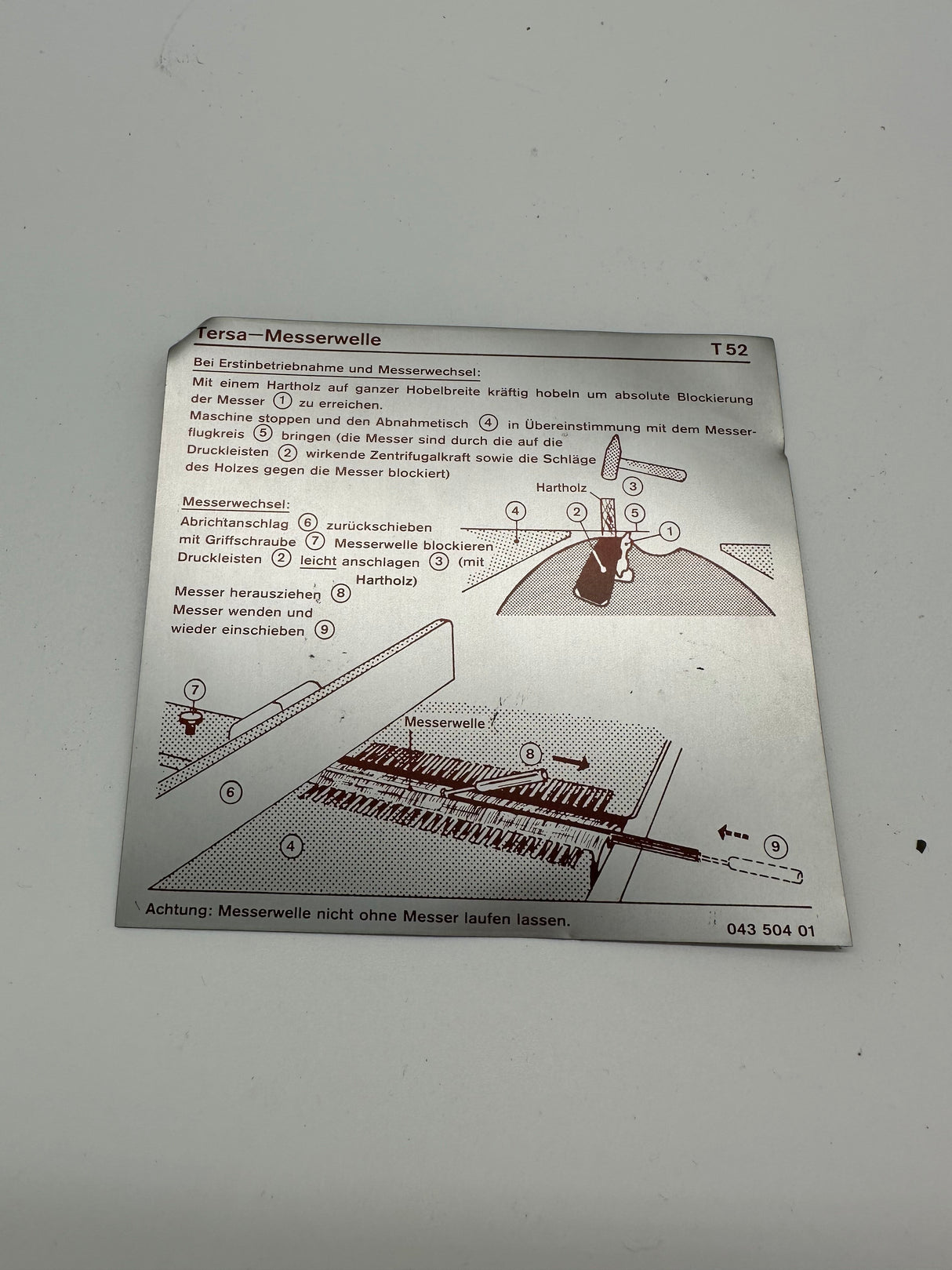 Martin Schild T52 Tersa Messerwelle