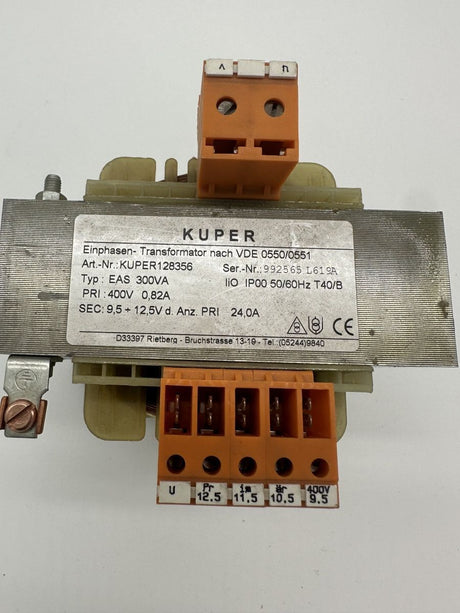 Kuper E-TRANSFORMER ETTSI 300VA 86A50/60HZ9,5-12,5V 24A+