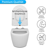 🚽 TOSANEO WC-Sitz D-Form Slim