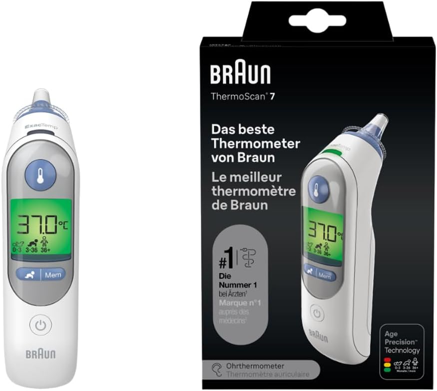 🌡️ Braun ThermoScan 7 Ohrthermometer – B-Ware!