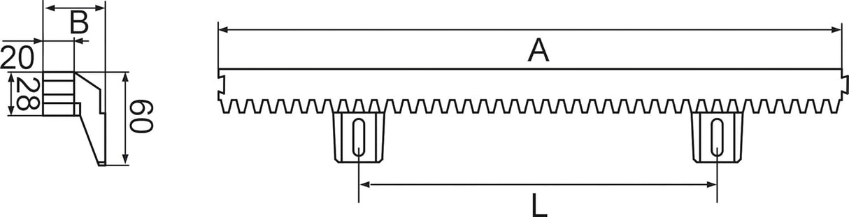 🛠 Enkotrade Zahnstangen Modul 4 – 4er Set