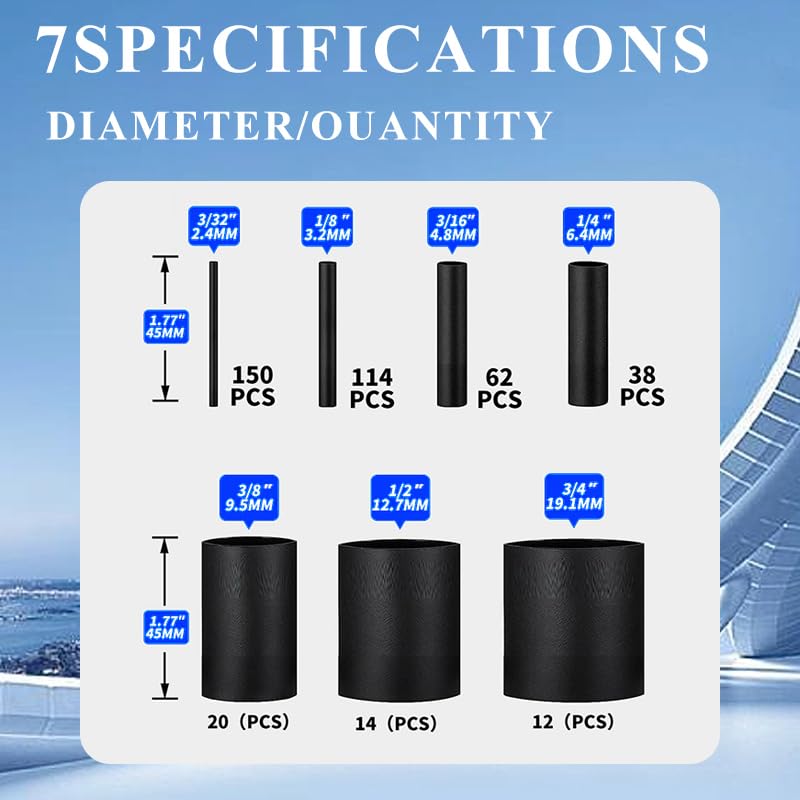 Shrubz Schrumpfschlauch-Set 410-teilig