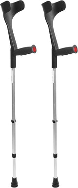 🩼 EPE Mobility Unterarmgehstützen 2er Set – Schwarz, höhenverstellbar, Aluminium, neu