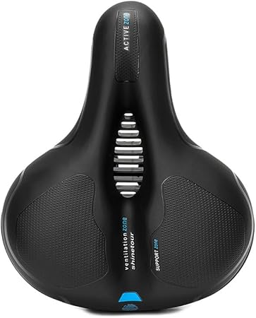 🚴 Ergonomischer Fahrradsattel SWZEC – Blau, gegen Rücken- & Gesäßschmerzen, neu