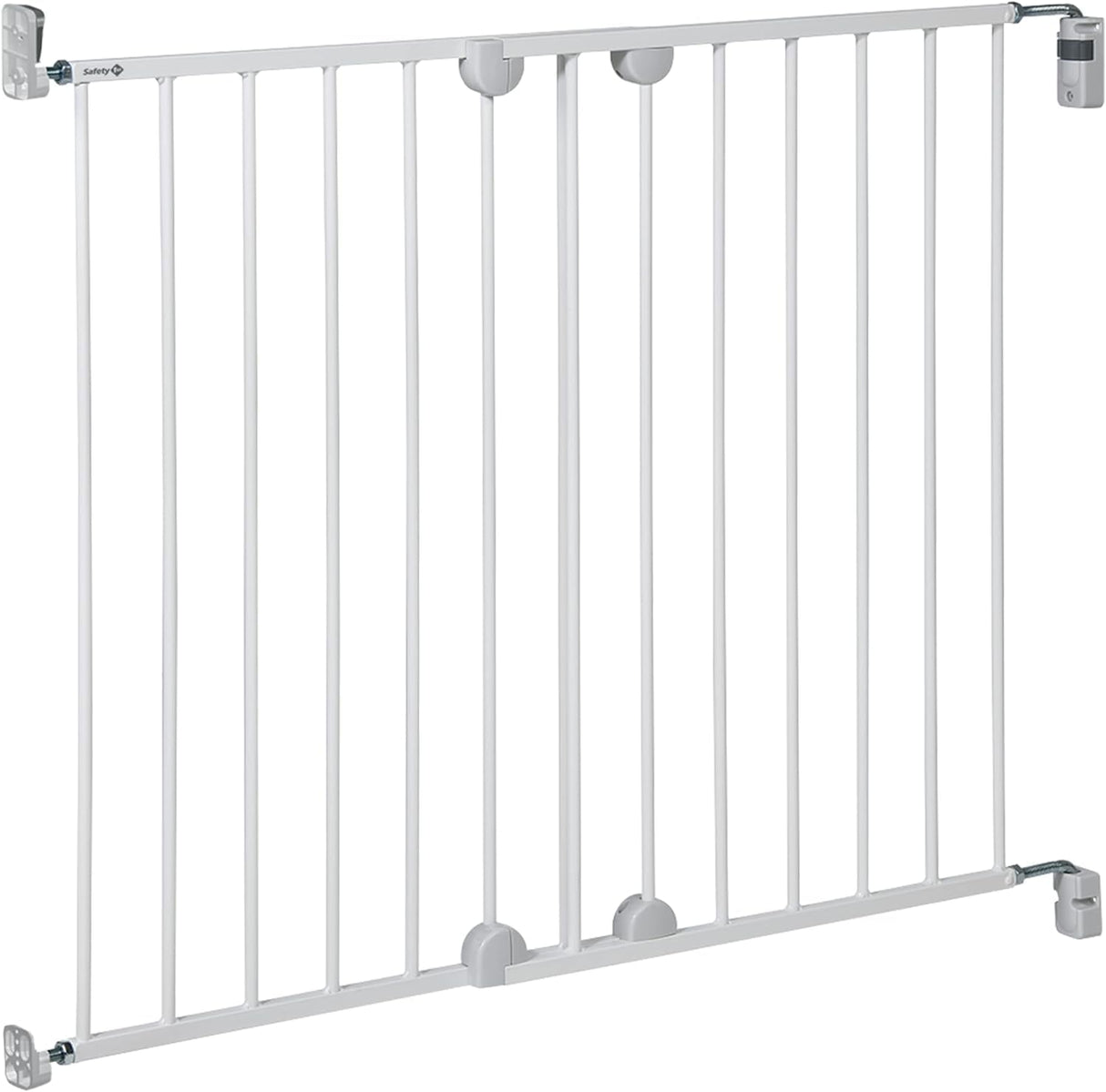 🌟 Safety 1st Wall Fix Extending Schutzgitter – Tür- und Treppengitter, Babygitter & für Hunde, Metall Weiß 🌟