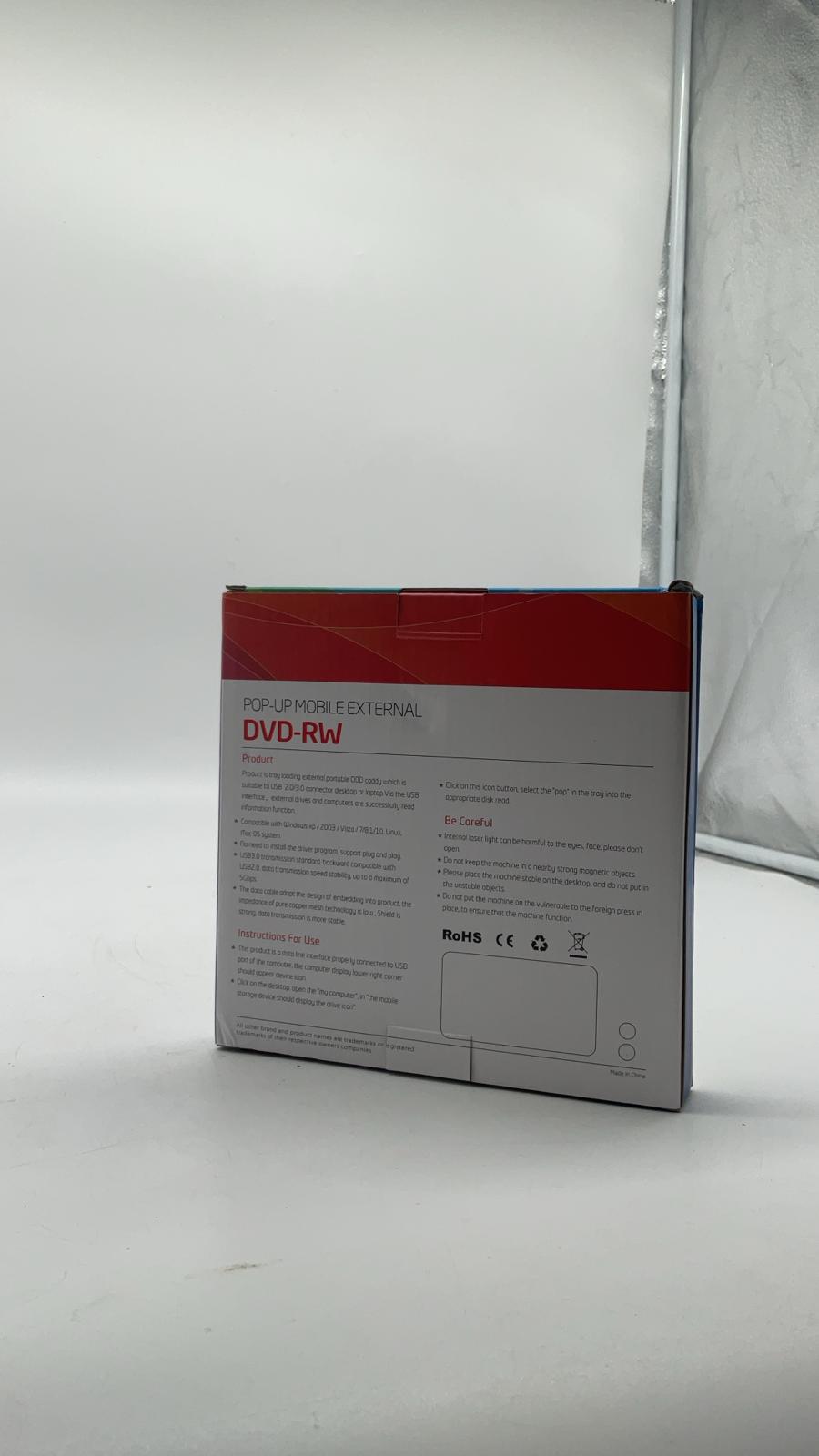 📀 Externes DVD-/CD-Laufwerk – USB 3.0 + Typ-C Adapter - B-Ware