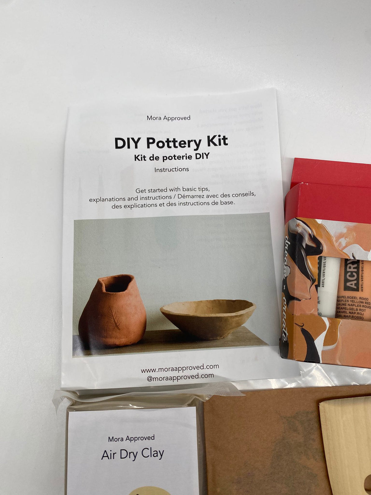 🏺 DIY Pottery Kit – lufttrocknender Ton - B-Ware