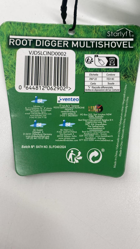STARLYF Root Digger Handschaufel – Edelstahl, mit Flaschenöffner - B-Ware