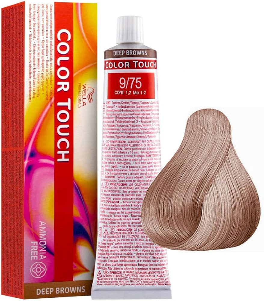 🌟 Wella Color Touch 9/75 – Sehr Hellblond Braun-Mahagoni, 60 ml 🌟