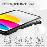 JETech Hülle für iPad (A16) 11./10. Generation (2025/2022) – Schwarz