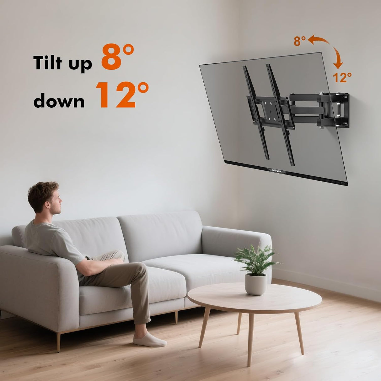 GRIFEMA GB1006-4 TV-Wandhalterung – 26″ bis 65″, schwenk- & neigbar, bis 35 kg (B-Ware)