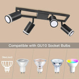 💡 Dehobo LED Deckenstrahler 4-flammig