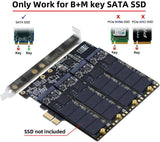 ⚙️ xiwai PCI-E Adapter für 4x SATA NGFF SSD