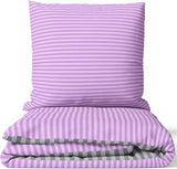 🛏️ Leonado Vicenti Bettwäsche 155×200 cm – Lila/Violett Stripe, Baumwollmix, neu