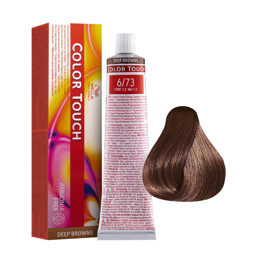 🌟 Wella Color Touch 6/73 – Dunkelblond Braun-Gold, 60 ml 🌟