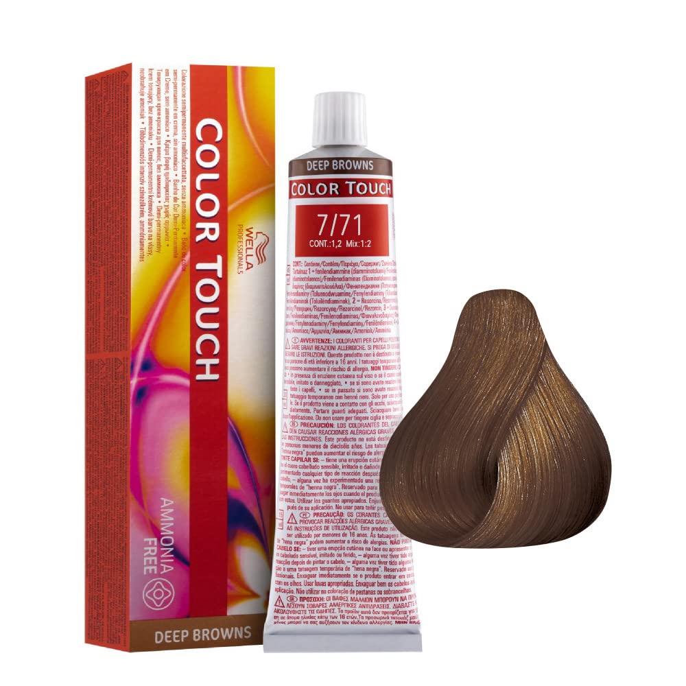 🌟 Wella Color Touch 7/71 – Mittelblond Braun-Asch, 60 ml 🌟