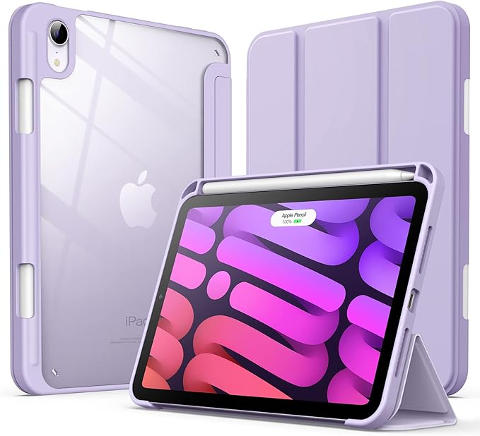 📱 JETech Hülle für iPad Mini 6 (2021) – 6. Generation | Farbe: Helles Lila - NEU